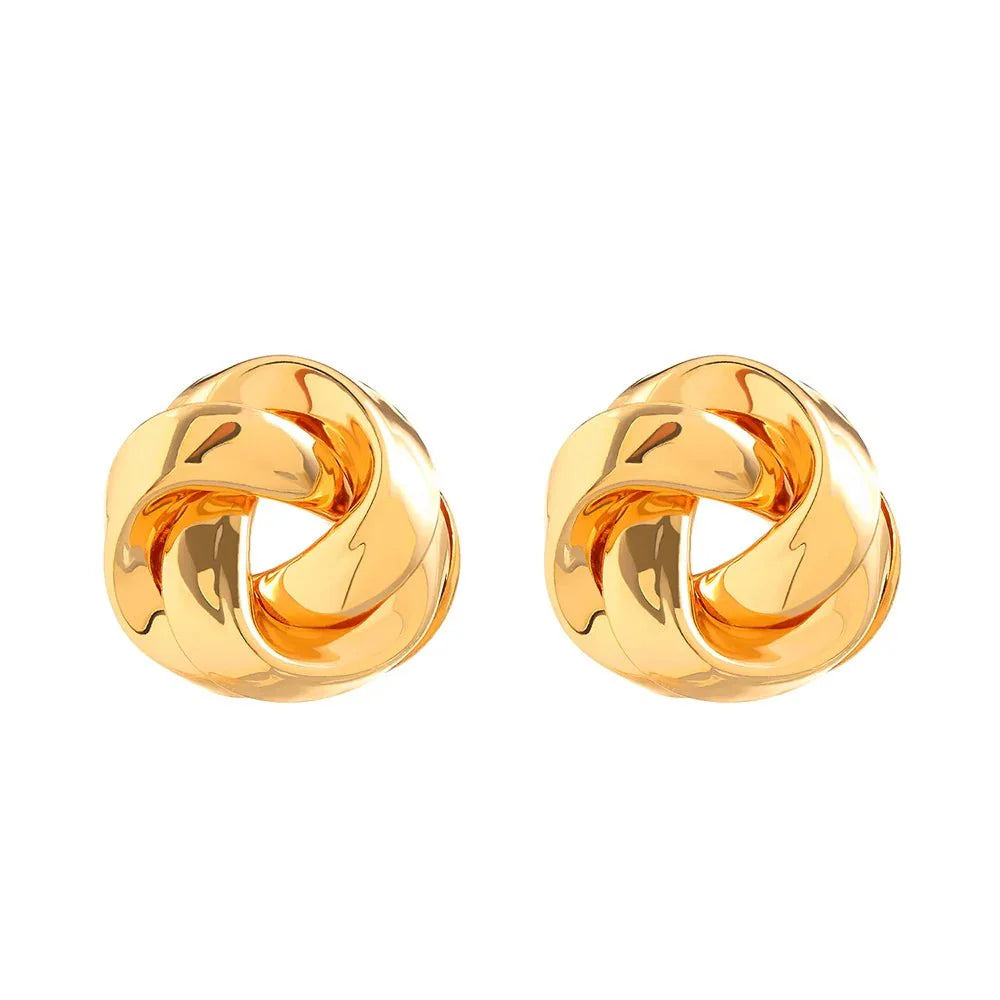 Brehn | Statement Brezel Spiral Twist Ohrringe