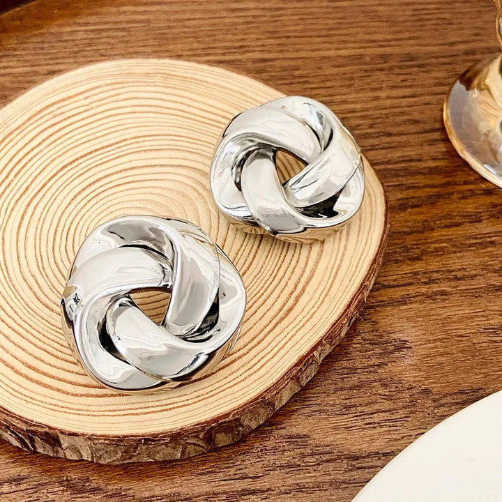 Brehn | Statement Brezel Spiral Twist Ohrringe