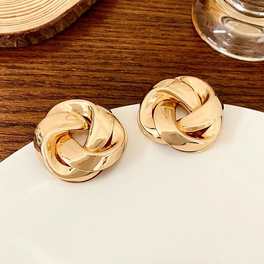 Brehn | Statement Brezel Spiral Twist Ohrringe