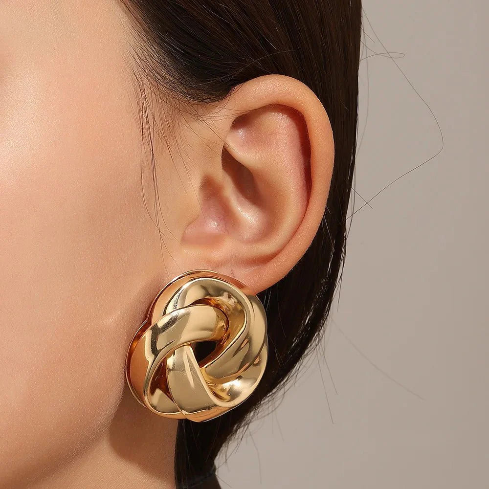 Brehn | Statement Brezel Spiral Twist Ohrringe