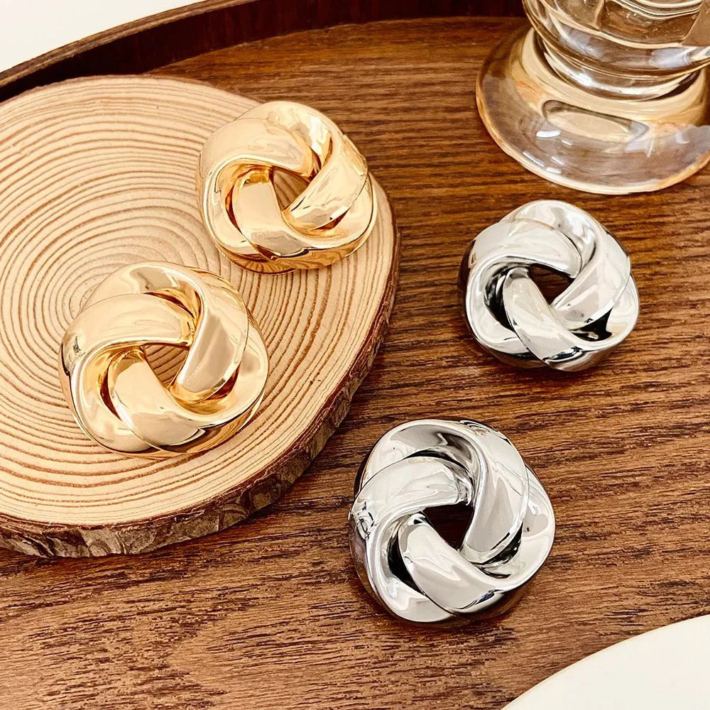 Brehn | Statement Brezel Spiral Twist Ohrringe