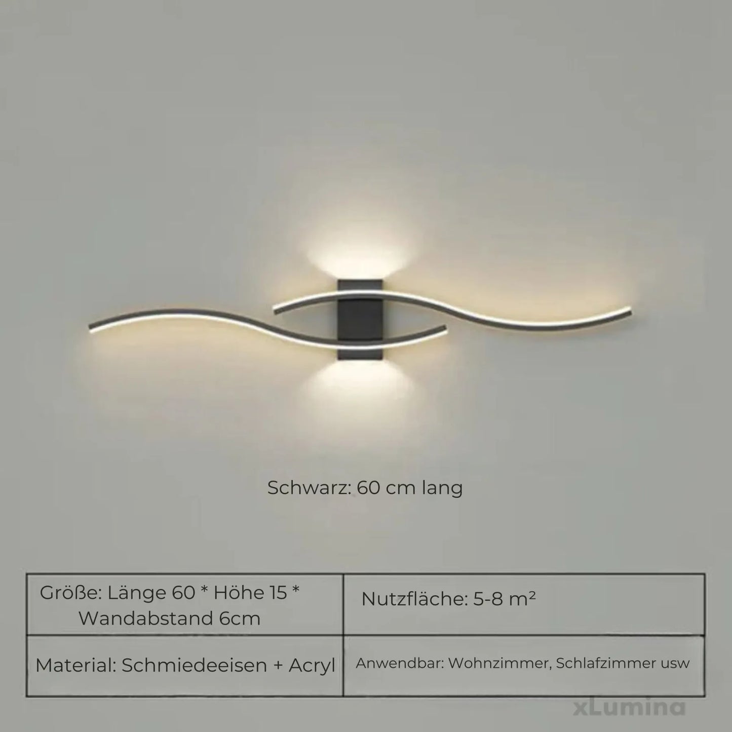 Lange Wandlichtleiste