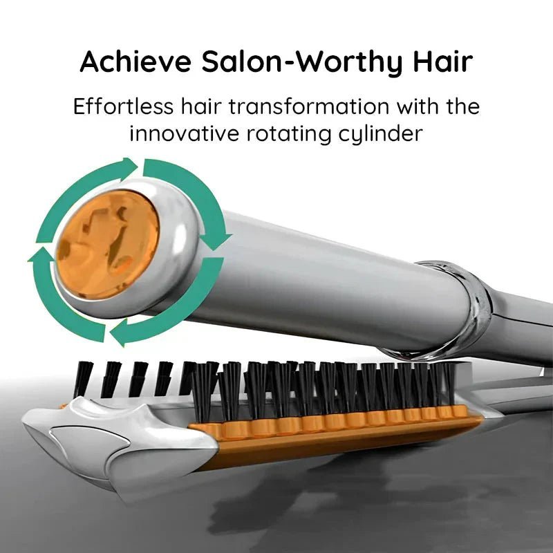 STYLESPIN – 2-in-1 rotierende Haarbürste mit einstellbaren Temperaturstufen