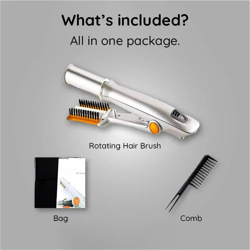 STYLESPIN – 2-in-1 rotierende Haarbürste mit einstellbaren Temperaturstufen