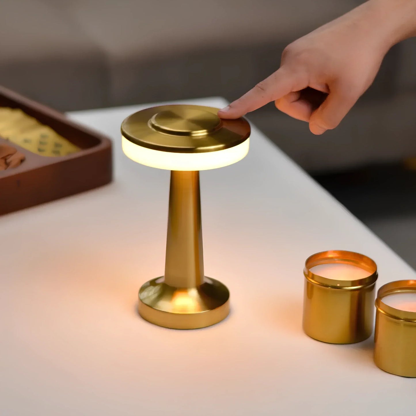 Kabellose, wiederaufladbare LED-Tischleuchte