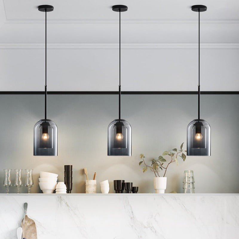 Brehn | Stylische Doppel-Glass Pendelleuchte - AuraGlass