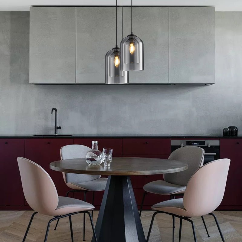 Brehn | Stylische Doppel-Glass Pendelleuchte - AuraGlass