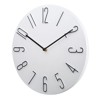 Leise moderne Quarz-Wanduhr