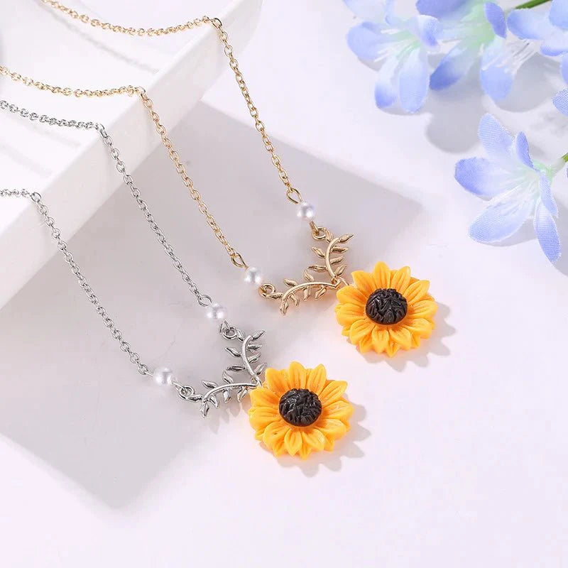 Brehn | Sommer Sonnenblume Zartes Halsband