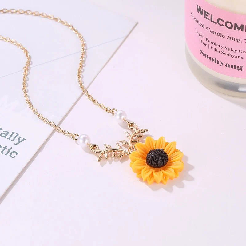 Brehn | Sommer Sonnenblume Zartes Halsband