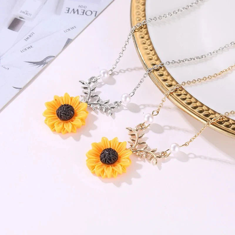 Brehn | Sommer Sonnenblume Zartes Halsband
