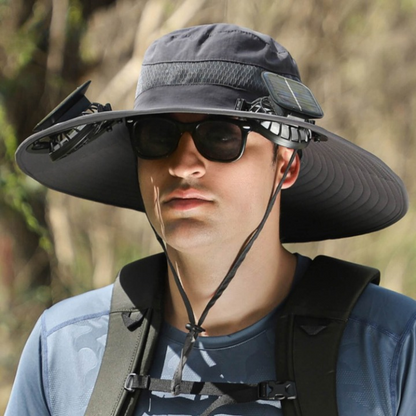 Solarenergie-Hut mit Ventilator und UV-Schutz - SolarCool VentiHat | Brehn