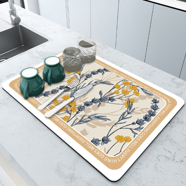 Superabsorbierende Drainagematte Küchenspüle Badezimmer Wasserhahn absorbierende Matte | Brehn