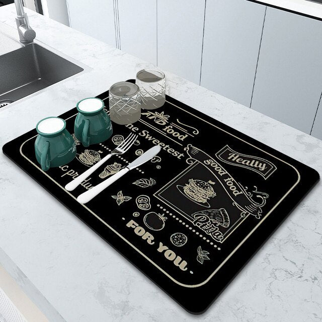 Superabsorbierende Drainagematte Küchenspüle Badezimmer Wasserhahn absorbierende Matte | Brehn