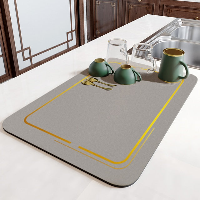 Superabsorbierende Drainagematte Küchenspüle Badezimmer Wasserhahn absorbierende Matte | Brehn