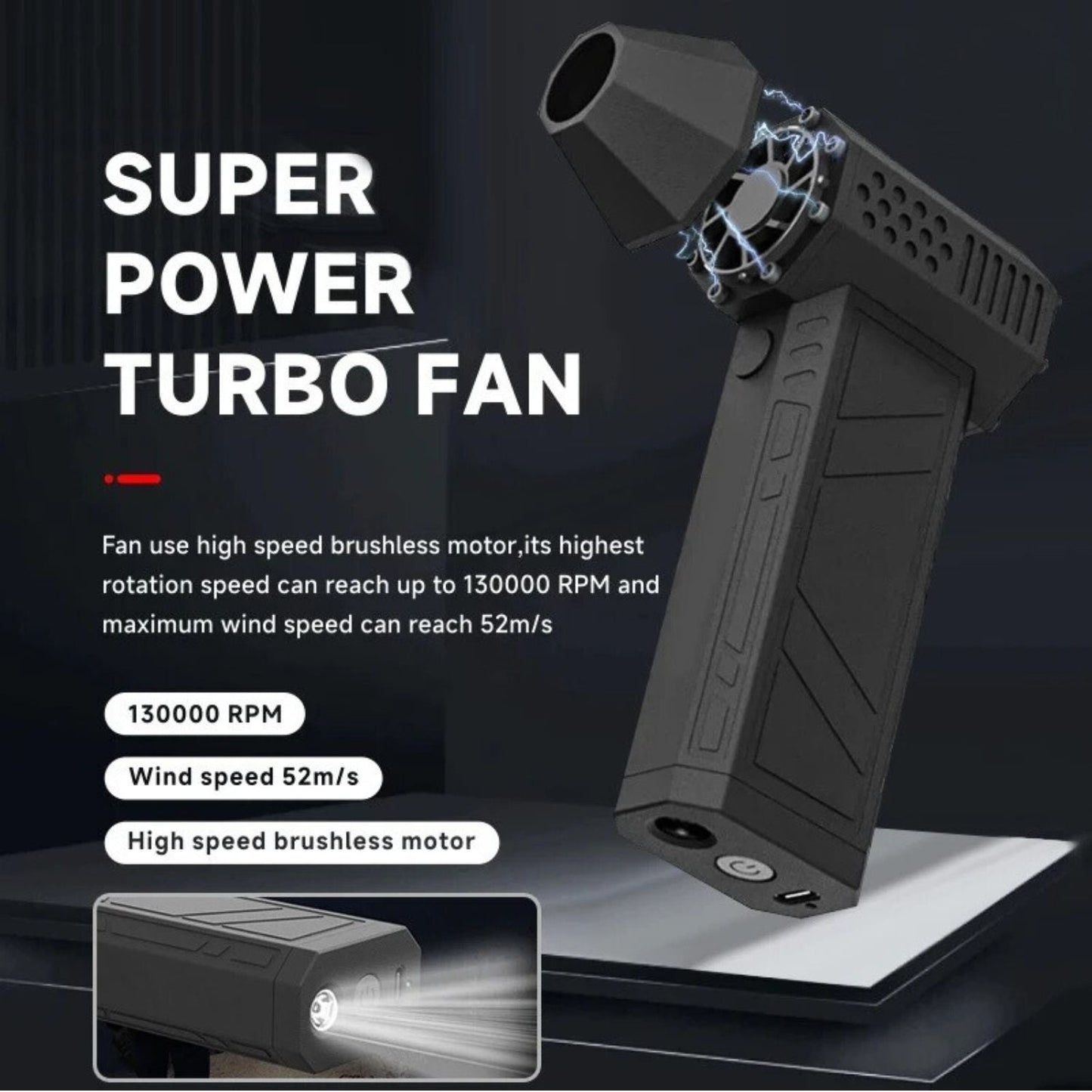 Mini Jet Ventilator - Kompakte und Tragbare Turbo-Lüfter für Unterwegs | Brehn