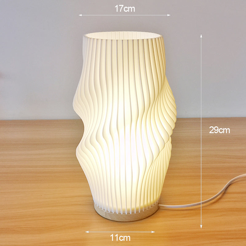 Brehn | Frenchlight Tischlampe - Elegante Falt-Tischlampe in Französisch Creme für stimmungsvolle Räume