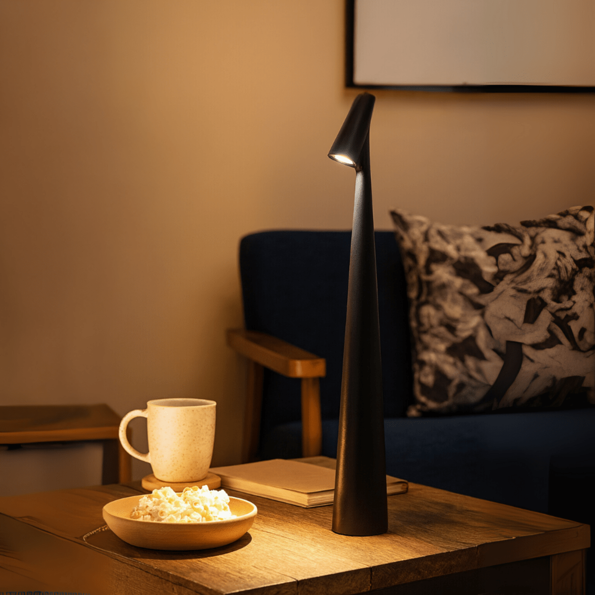 BowLift | EVOLUCE – Rechargeable table lamp with modern design & long battery life