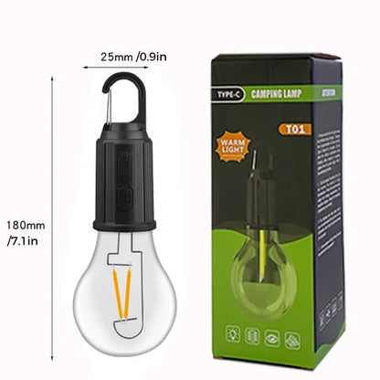 Neue Outdoor Camping Hängende Type-C Lade Retro Glühbirne Licht | Brehn