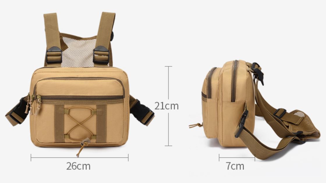 Haltbare Taktische Brusttasche – Wasserabweisendes Multifunktions-Outdoorgear | Brehn