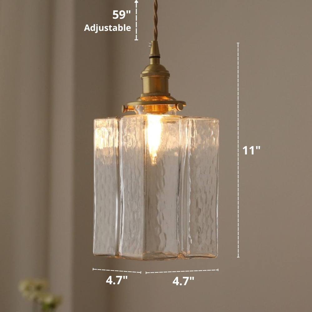 Whitley – Vintage-Glas-Hängelampen
