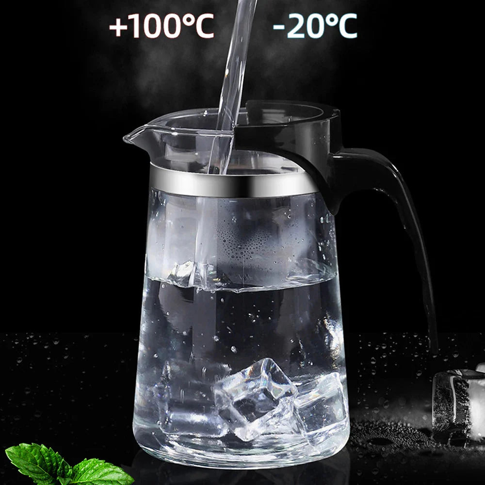 Teekanne für Tee mit Sieb Glas Teekanne Hitzebeständige Teekanne | Brehn