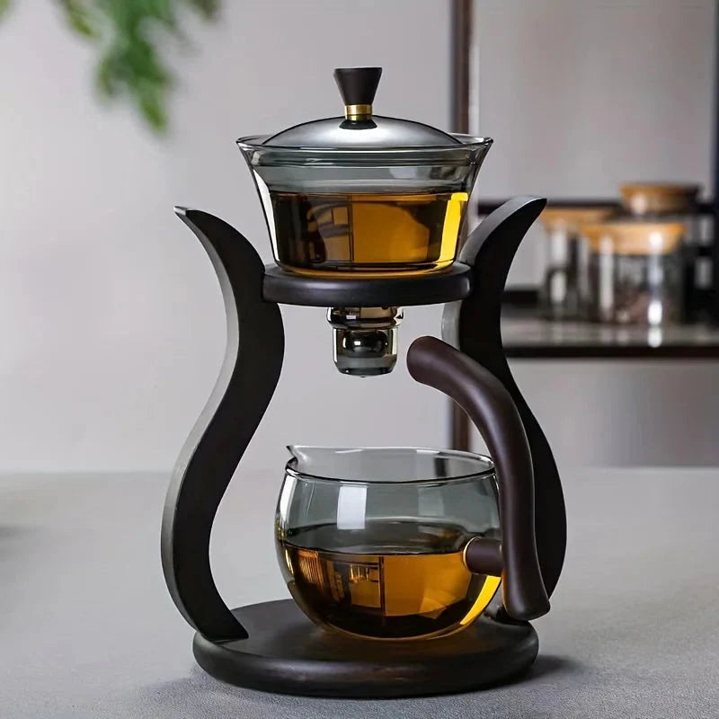 Teeset Halbautomatische Teekanne mit Infuser Magnetischer Schalter Glaswaren | Brehn