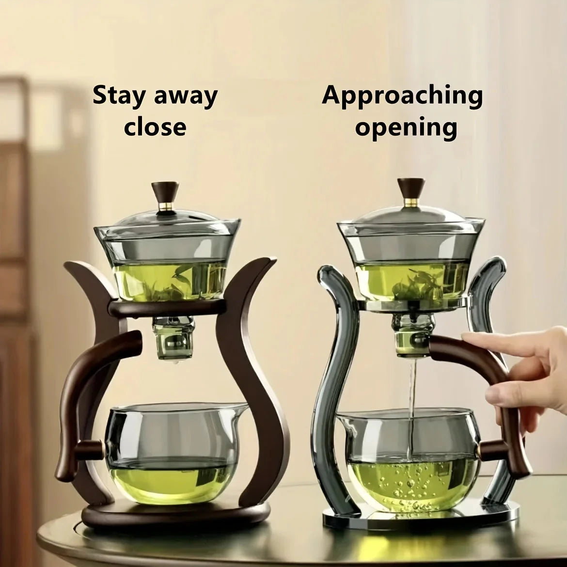 Teeset Halbautomatische Teekanne mit Infuser Magnetischer Schalter Glaswaren | Brehn