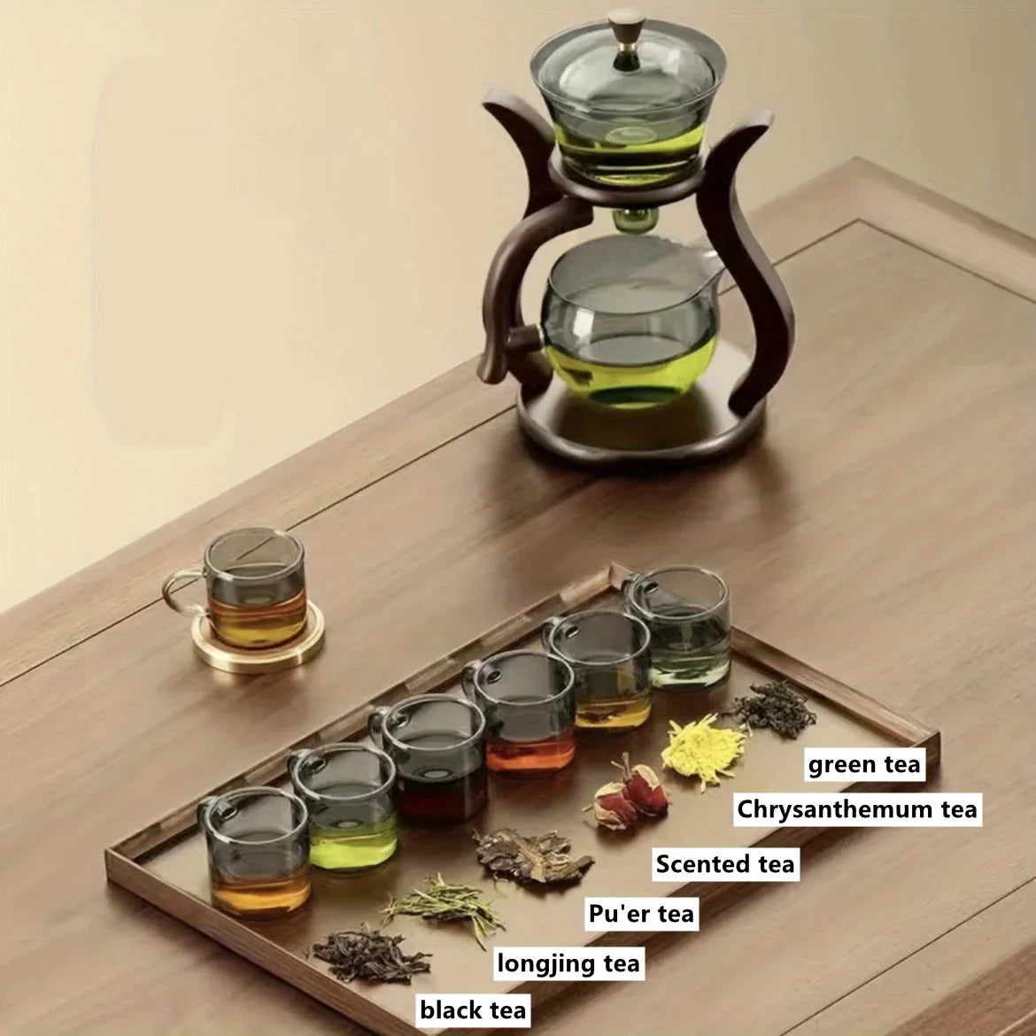 Teeset Halbautomatische Teekanne mit Infuser Magnetischer Schalter Glaswaren | Brehn