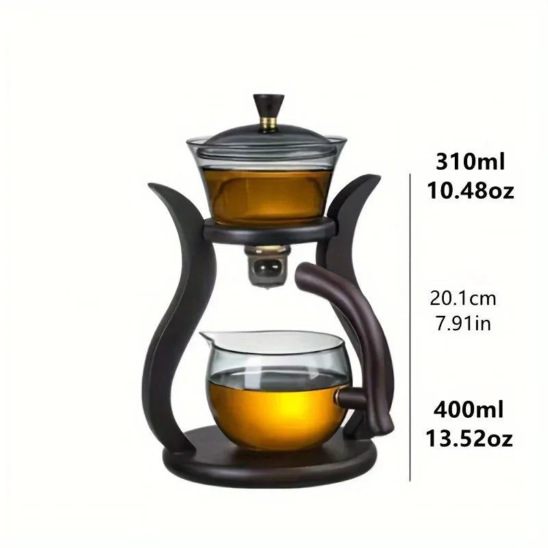 Teeset Halbautomatische Teekanne mit Infuser Magnetischer Schalter Glaswaren | Brehn