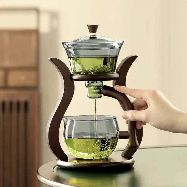 Teeset Halbautomatische Teekanne mit Infuser Magnetischer Schalter Glaswaren | Brehn