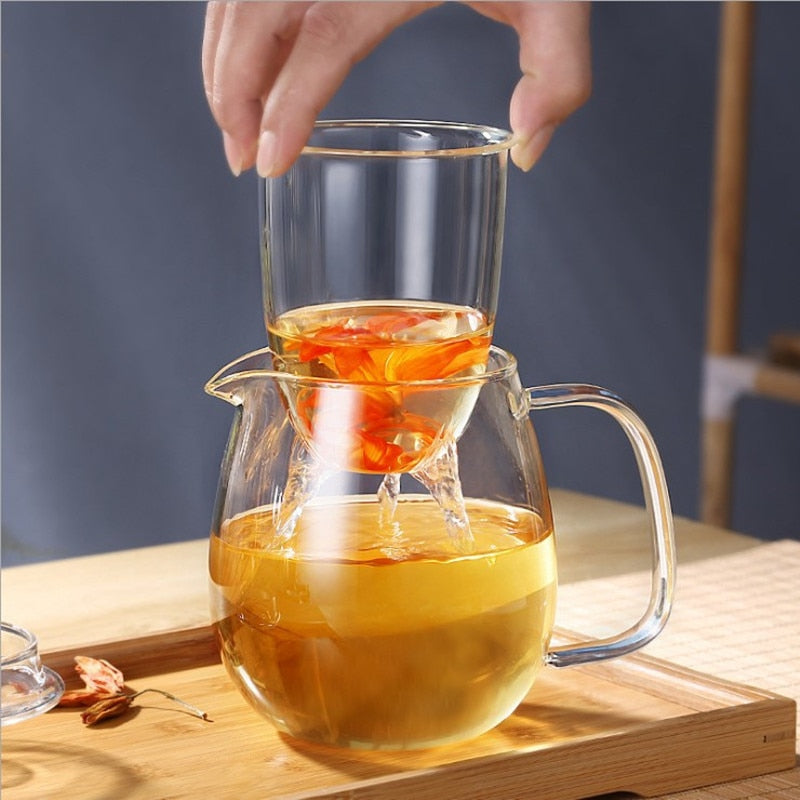 Teeware Glas Teekanne für den Herd Hitzebeständig Explosion Teekanne | Brehn