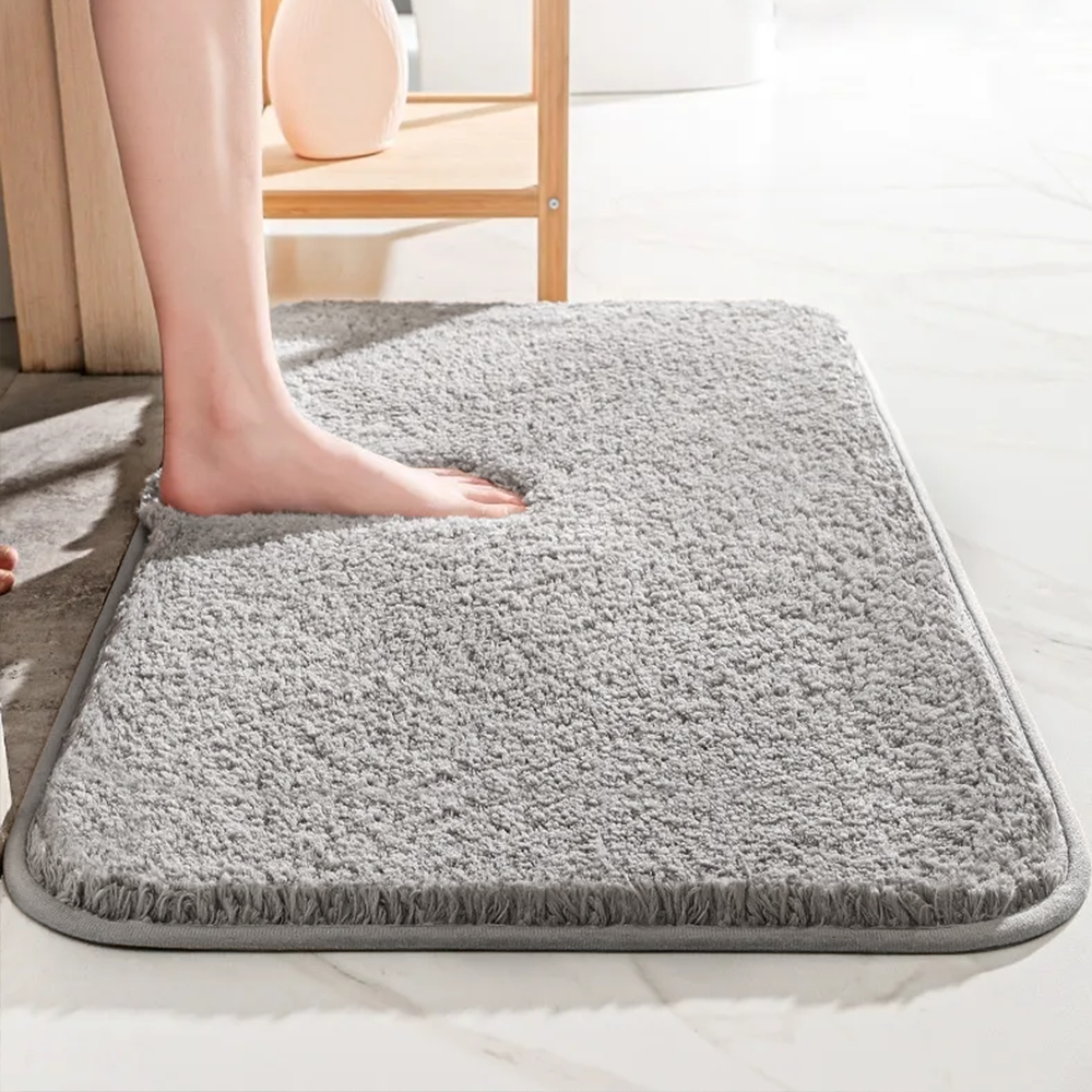 SoftStep Luxe Badematte – Extra Dick Mikrofaser Matte mit rutschfester und hoher Absorption | Brehn