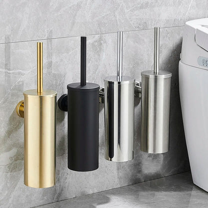 Brehn | Stylischer wandmontierter Toilettenbürstenhalter - aus Edelstahl