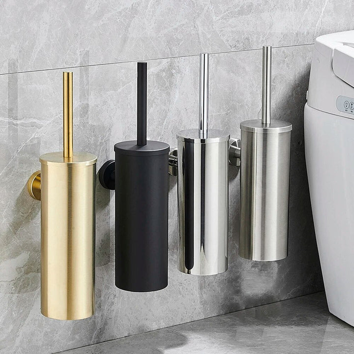 Brehn | Stylischer wandmontierter Toilettenbürstenhalter - aus Edelstahl