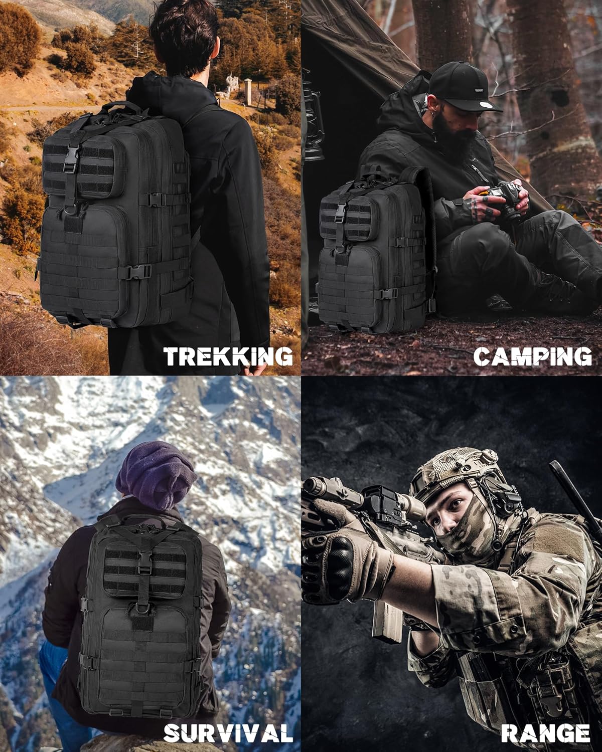 35L Outdoor Tactical Backpack mit Molle-System und Laptop-Aufbewahrung | Brehn
