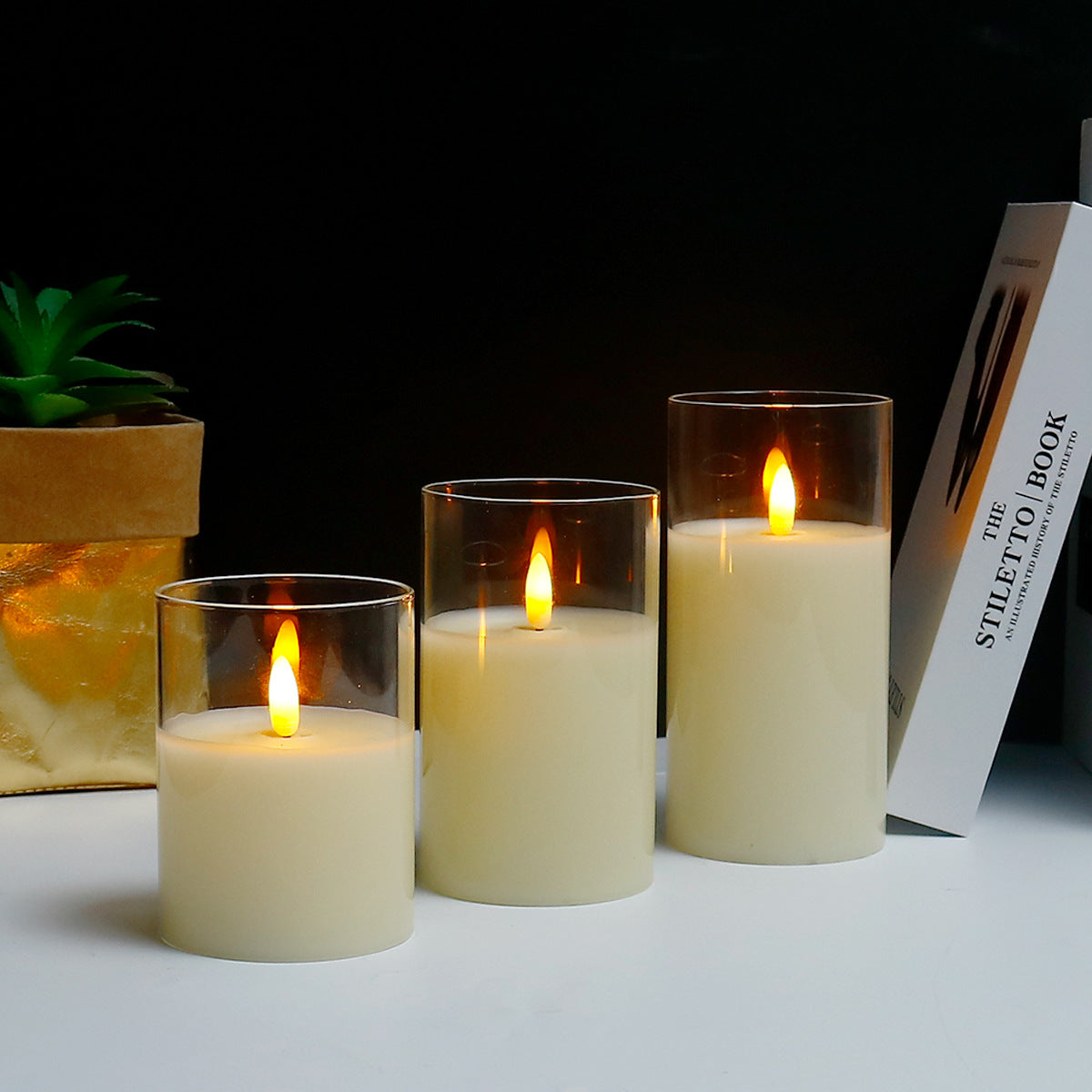 Brehn | LuxeLumen LED Kerzen Set | Elegante LED Kerzen mit Fernbedienung für stimmungsvolle Atmosphäre