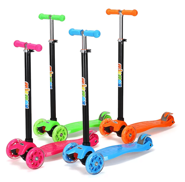 Roller 3 Räder mit LED-Licht (Blau oder Pink) | Brehn