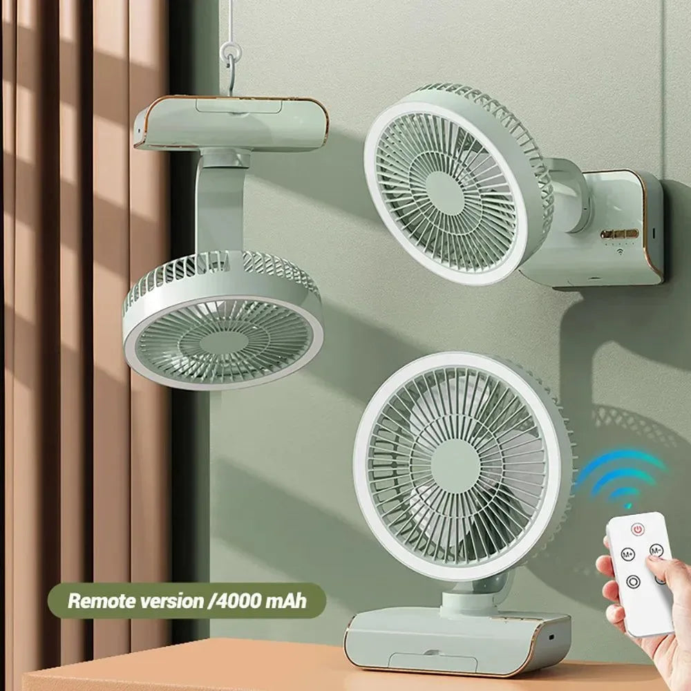 4000mAh Tragbarer Klimaanlagenventilator – Multi-Modus Stiller Kühlventilator für Zuhause & Camping | Brehn