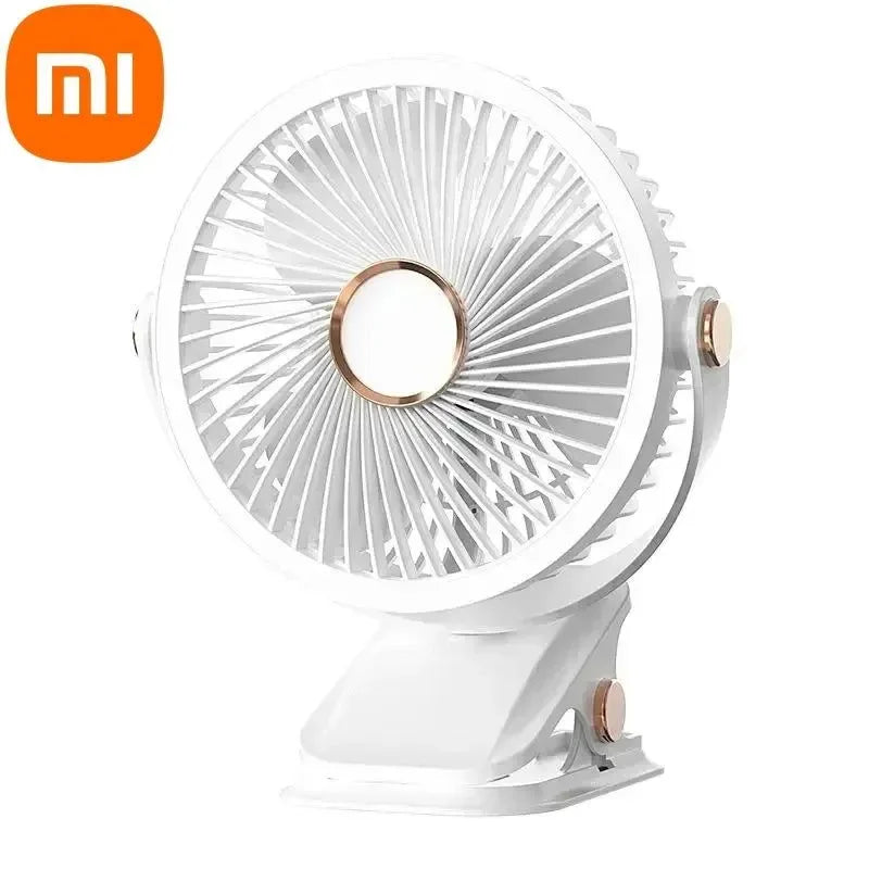 8000mAh Clip-on Ventilator 3 Geschwindigkeiten Leiser Wiederaufladbarer Desktop Tragbarer Luftzirkulator Kabelloser Ventilator | Brehn