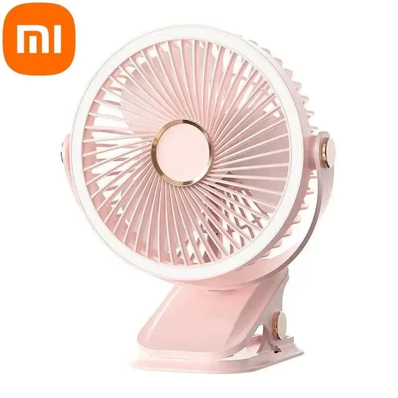 8000mAh Clip-on Ventilator 3 Geschwindigkeiten Leiser Wiederaufladbarer Desktop Tragbarer Luftzirkulator Kabelloser Ventilator | Brehn