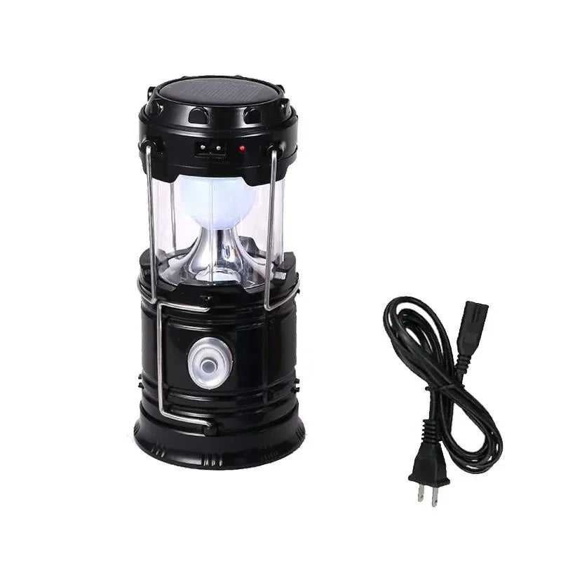Multifunktionales Led Campinglicht Wiederaufladbare Campinglampe Solarstromladung Tragbarer Ventilator Laterne Notbeleuchtung im Freien | Brehn