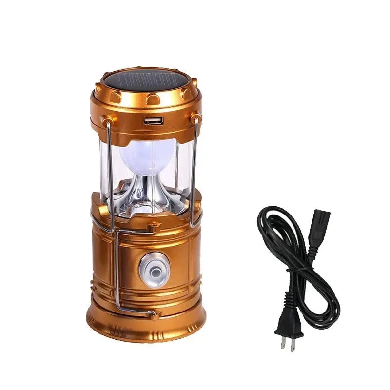 Multifunktionales Led Campinglicht Wiederaufladbare Campinglampe Solarstromladung Tragbarer Ventilator Laterne Notbeleuchtung im Freien | Brehn