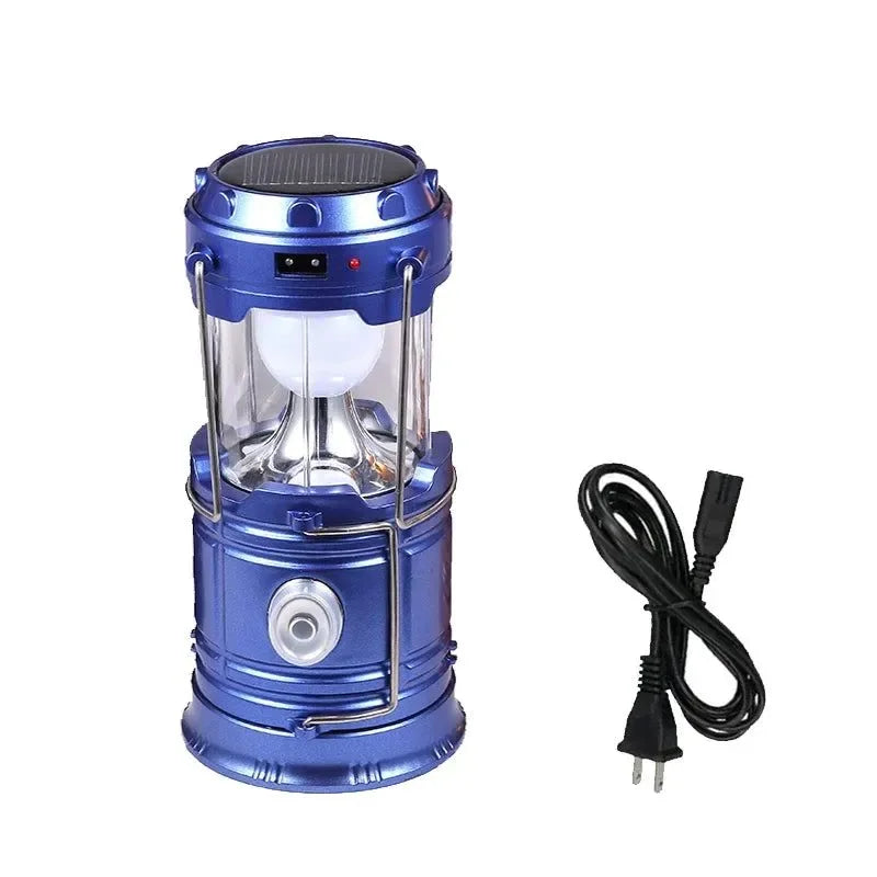 Multifunktionales Led Campinglicht Wiederaufladbare Campinglampe Solarstromladung Tragbarer Ventilator Laterne Notbeleuchtung im Freien | Brehn