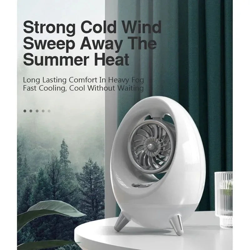 Tragbare Klimaanlage Luftkühler Ventilator - 2000mAh USB Ventilator für Büro, Zuhause, Camping, Reisen | Brehn