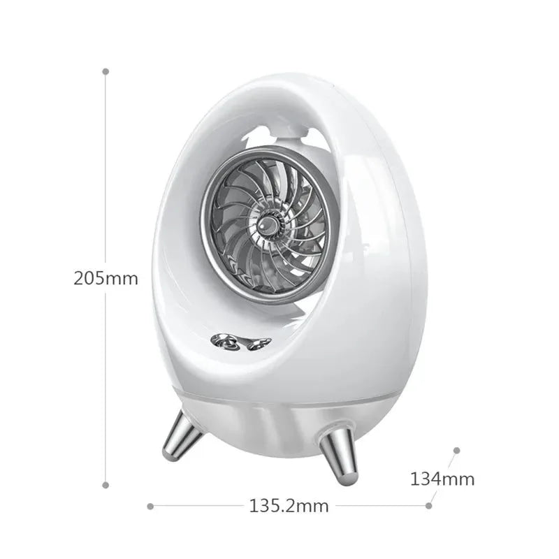 Tragbare Klimaanlage Luftkühler Ventilator - 2000mAh USB Ventilator für Büro, Zuhause, Camping, Reisen | Brehn