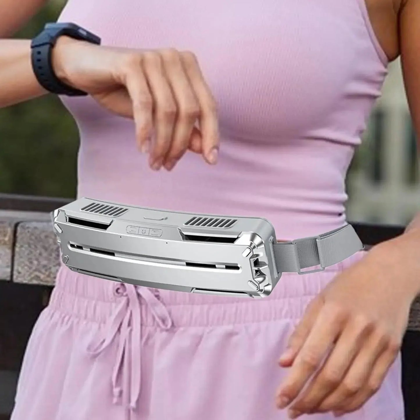 Tragbarer Eis-Taillengürtel-Ventilator - Klimaanlagenventilator für Zuhause, Camping, Klettern | Brehn
