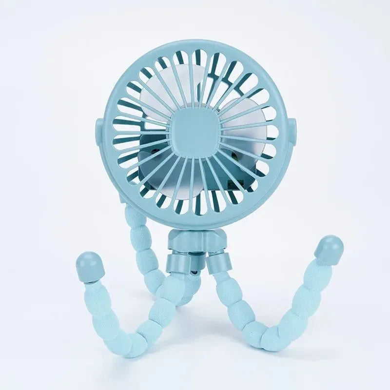 Portabler Octopus Ventilator – Flexibler, vielseitig einsetzbarer USB Ventilator für Reisen, Büro & Camping | Brehn