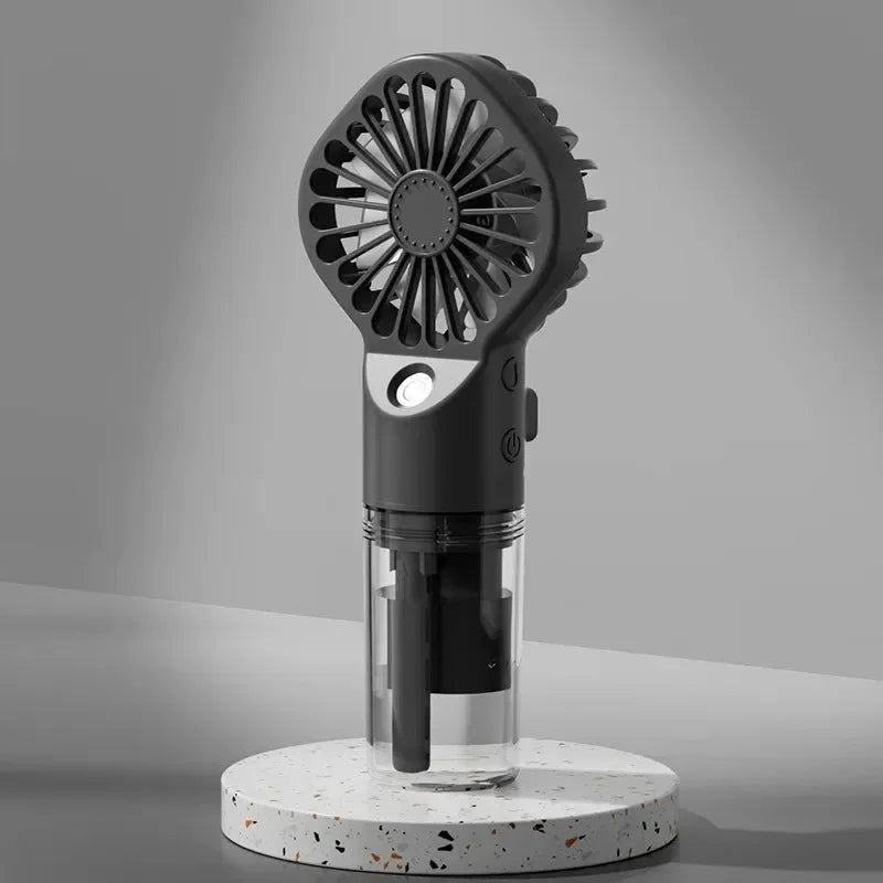 Tragbarer wiederaufladbarer Handmistventilator - Batterie betriebenes USB Mini-Klimagerät für Reisen und Outdoor-Nutzung | Brehn
