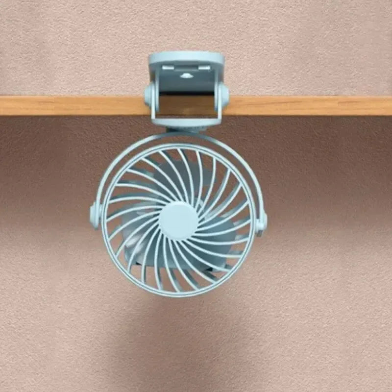 Akku 720° drehbarer Clipventilator mit Nachtlicht – Tragbare & vielseitige Kühlungslösung | Brehn